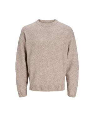 Jack & Jones Soho Ollie Knit Crew Neck  Beige