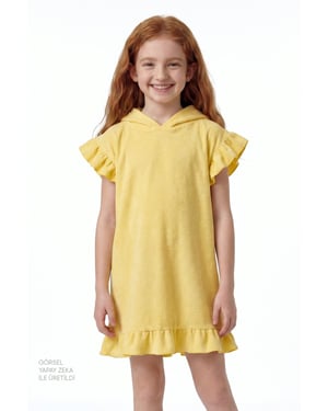 Jugend Mini Strick-Top mit vorne gebundenem Kaftan Überwurf