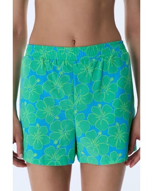 Blumenmuster Gewebte Shorts zum Überziehen
