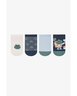 Jugend 4er-Pack Crew-Socken