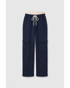 Jugend Unisex Elastischer Bund Weite Bein Jogginghose