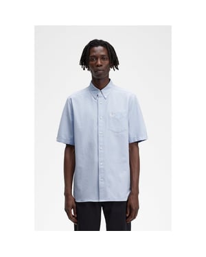 Fred Perry Herren Kurzarm-Oxfordhemd