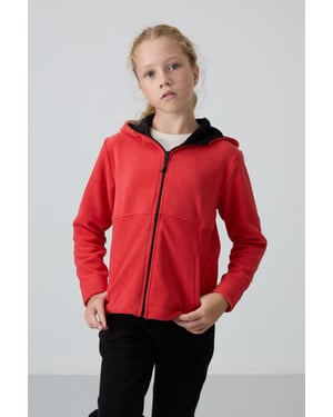 Jugend Unisex Kapuzenzip-Sweatshirt