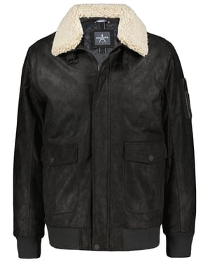 Seeker Lederpilotenjacke - Dunkelbraun