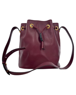 Cartier Must de Cartier Beuteltasche aus burgunderrotem Leder