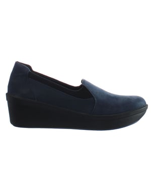 Clarks Schritt Rose Moon Damen Navy Wedges