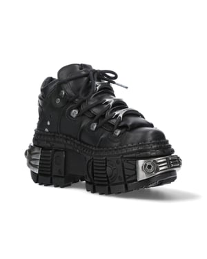 New Rock Leder-Plateau-Stiefeletten-WALL106-S10