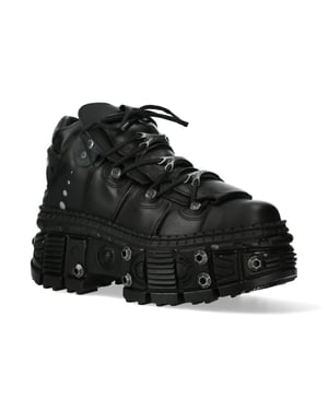 New Rock Goth Leder Stiefeletten-WALL106-S25
