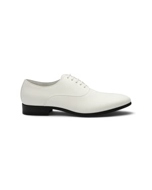 Herren Weiße Formelle Lack-PU-Leder Oxford-Schuhe - M64340