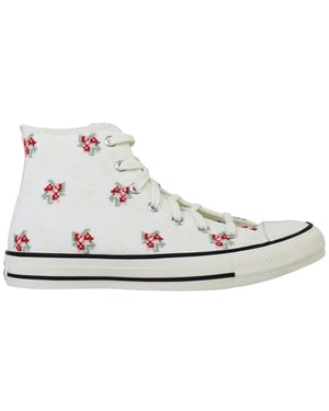 Converse Chuck Taylor All Star Vintage Stickerei Kinder Weiße Plimsolls