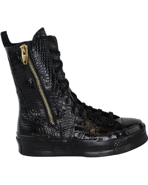 Converse Chuck 70 Plus XHi Unisex Schwarze Schuhe