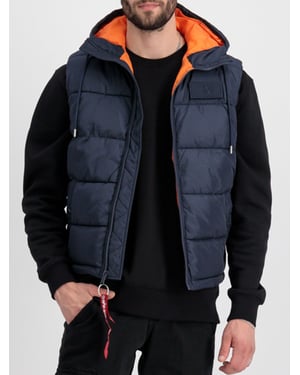 Alpha Industries Kapuzen-Puffer-Weste FD Blau