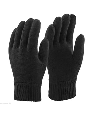 Herren 3M Schwarz Thinsulate Thermal gefüttert Winterhandschuhe