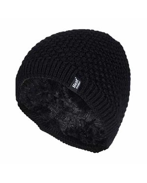 Wärmehalter - Ladies Knit Fleece gefüttert Warm Thermal Beanie Hat