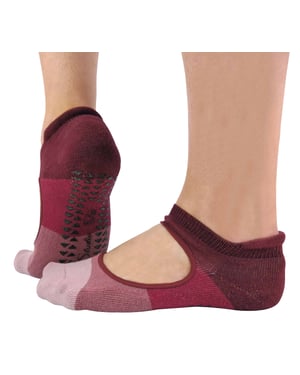2 Paar Damen rutschfeste Grip Low Cut Unsichtbare Pilates Yoga Socken