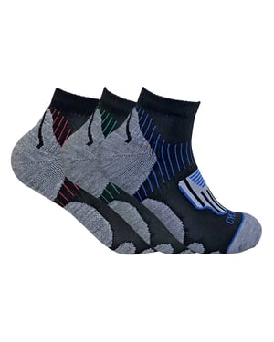 3 Paar Herren atmungsaktiv Anti Blister Sport Knöchel Socken für Achilles - HPCM