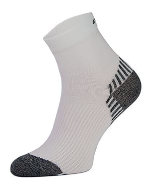 COMODO - Unisex Chaussettes de Contention pour Running Compression pour Sport - Blanc