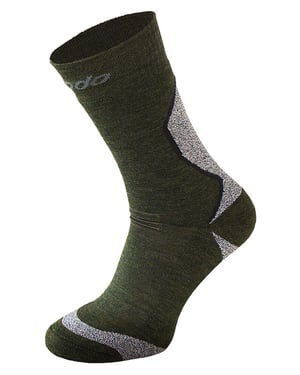 COMODO - Chaussettes Chaudes Laine Merinos 1 Paire Hiver Homme Femme - Vert Kaki