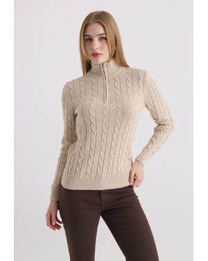 Pullover Pullover Mit Zopfmuster