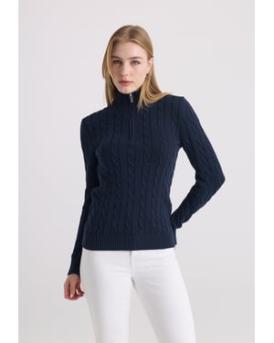 Pullover Pullover Mit Zopfmuster