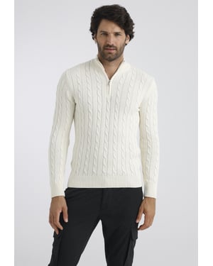 Pullover Pullover Mit Kurzem Reißverschluss