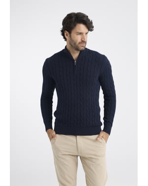 Pullover Pullover Mit Kurzem Reißverschluss
