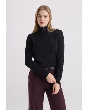 Pullover Pullover Mit Zopfmuster