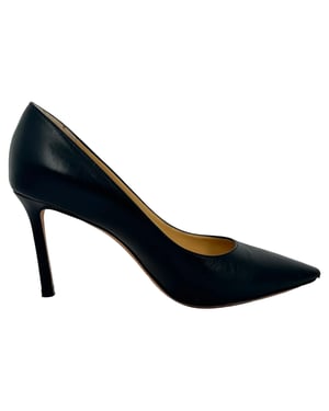 Jimmy Choo Romy 85 Pumps aus schwarzem Leder
