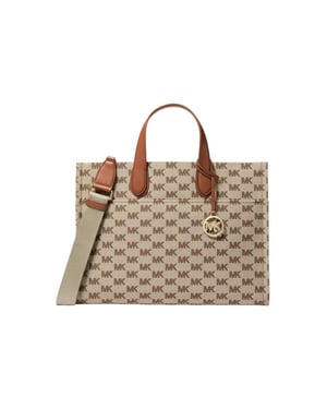 Michael Kors Tasche Beige/Ebenholz/Braun