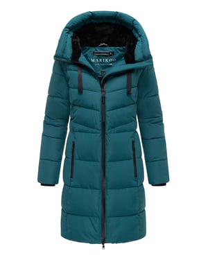 Marikoo Damen Winterjacke Natsukoo – warm, mit Teddyfell & Kapuze