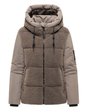 Marikoo Damen Winterjacke Elidee mit Teddyplüsch