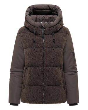 Marikoo Damen Winterjacke Elidee mit Teddyplüsch