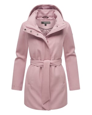 Marikoo Damen Mantel Katalinaa mit Taillengürtel