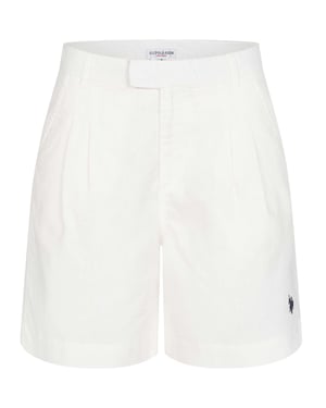 U.S. Polo Assn. Damen Leinenshorts aus Leinen-Baumwollmix
