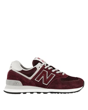 New Balance - "574" Klassisch Sneaker für Herren, Wildleder (Weinrot)