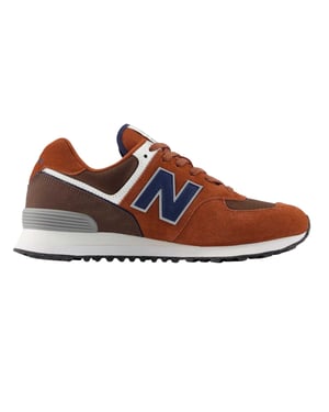 New Balance - "574" Klassisch Sneaker für Herren, Wildleder (Braun/Grau)