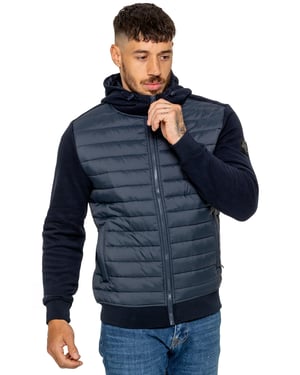 Enzo Milano | Herren Kapuzen-Stepphybridjacke