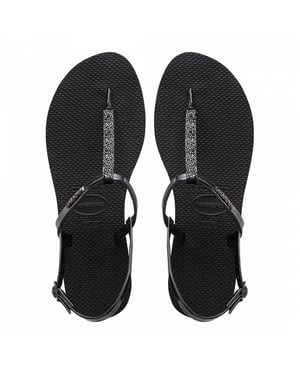 Havaianas You Riviera Crystal Damensandalen Schwarz