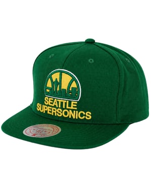 Mitchell & Ness NBA Seattle Supersonics Team Ground Grüne Kappe