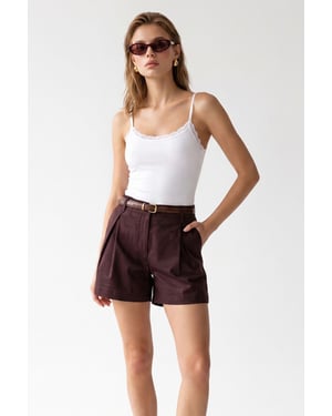 Mixray Damen Baumwollshorts - Bordeaux