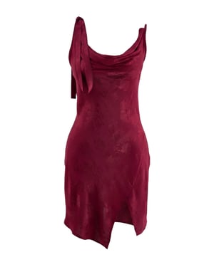 TRENDYOLMİLLA Damen Bordeaux Geblümt Kurz / Mini Ärmellos Regular Fit Nachthemden