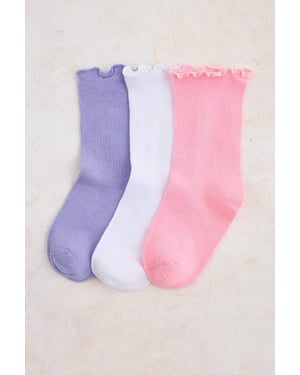TRENDYOLKIDS Mädchen Mehrfarbig Mit Grafikprint Socken