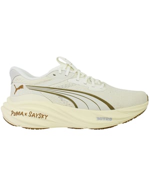 Puma Magnify Nitro 3 Saysky Damen Beige Laufschuhe