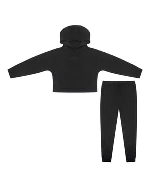 Firetrap - Hoodie und Jogginghosen-Set für Mädchen, Fleece (Schwarz)