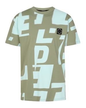Petrol Industries - All-Over-Print T-Shirt Montaña Jungs - Grün