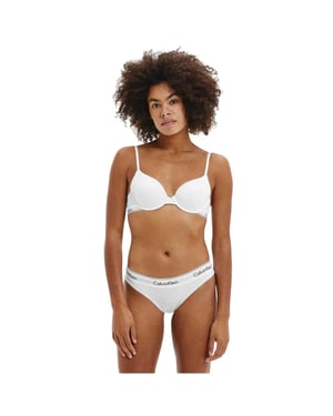Calvin Klein - Slips für Damen, Leicht, Baumwollmischung, Normal (Weiß)