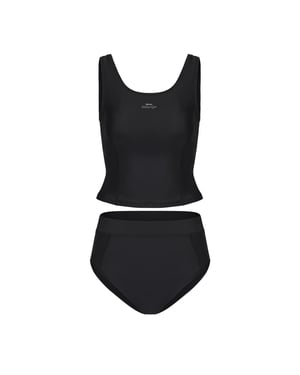 Slazenger - Tankini für Damen (Schwarz)