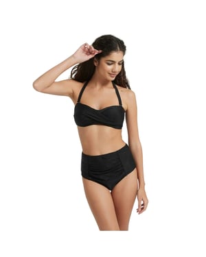 Be You - Bikini-Set für Damen, Hoch geschnitten (Schwarz)