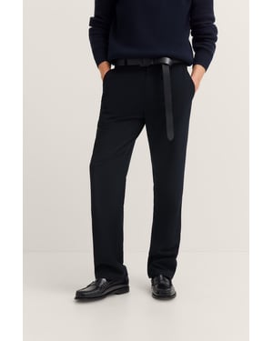 Bugatti Herrenchino, tapered fit, Soft-Touch - Marineblau