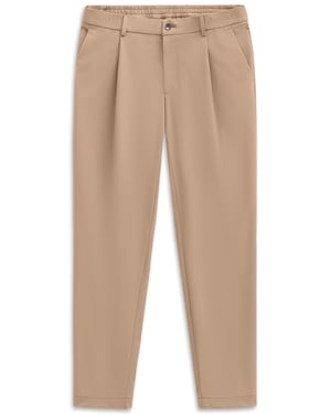 Bugatti Herren Bundfaltenhose mit Flexcity Performance Stretch - Beige